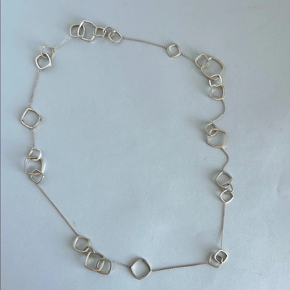 SOLD Tiffany & Co. Frank Gehry Torque Necklace Approx 32” - Picture 3 of 6